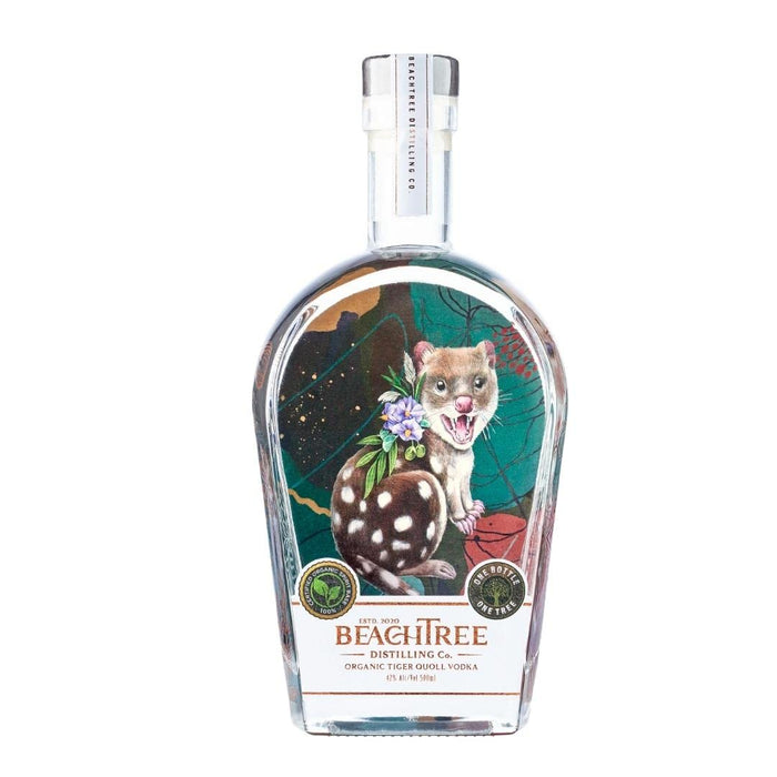 Beachtree Distilling Co. Organic Tiger Quoll Vodka, Pure Vodka; Sugar-Cane Base  Beachtree Distilling Co.