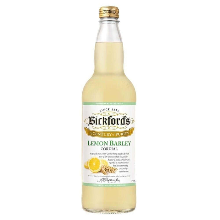 Bickford & Sons Lemon Barley Cordial 750ml Cordial Gateway