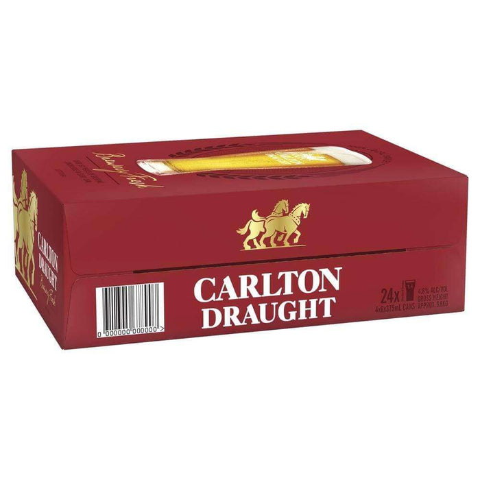 Carlton Draught Beer 375ml Cans Beer Carlton United Breweries