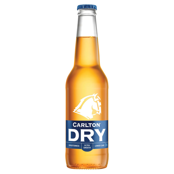 Carlton Dry Beer 48 x 375mL Bottles Beer Hello Drinks