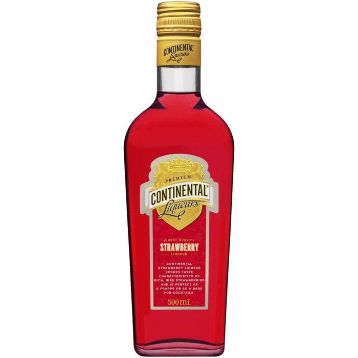 Continental Liqueurs Strawberry 500mL Spirits Carlton United Breweries