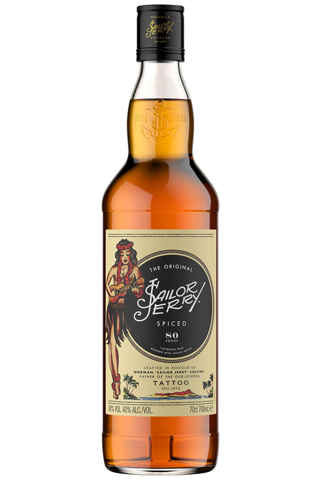 Sailor Jerry Original Spiced Rum, 70cl  Sailor Jerry