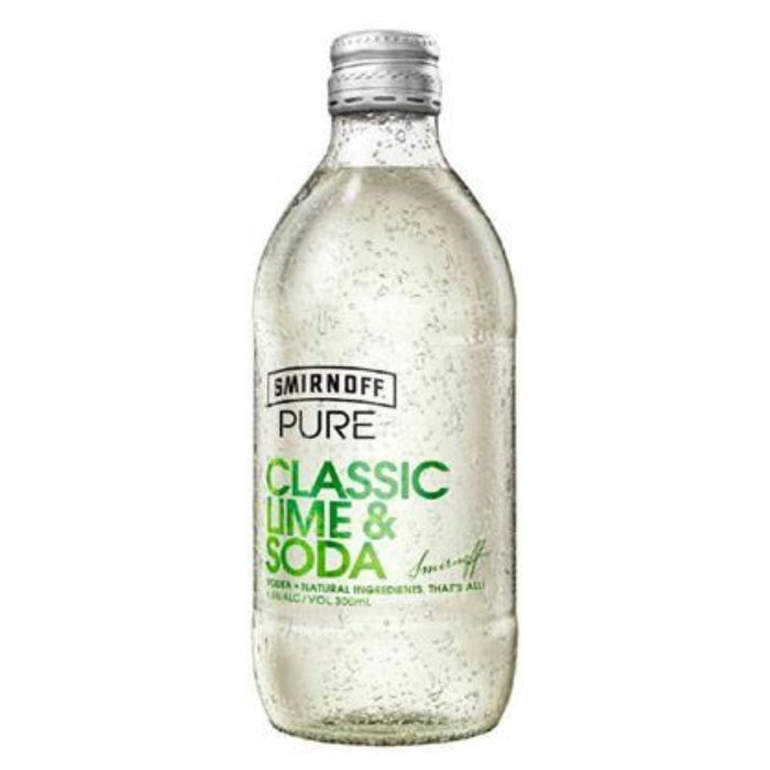 Smirnoff Pure Classic Lime & Soda 300ml Ready To Drink Gateway