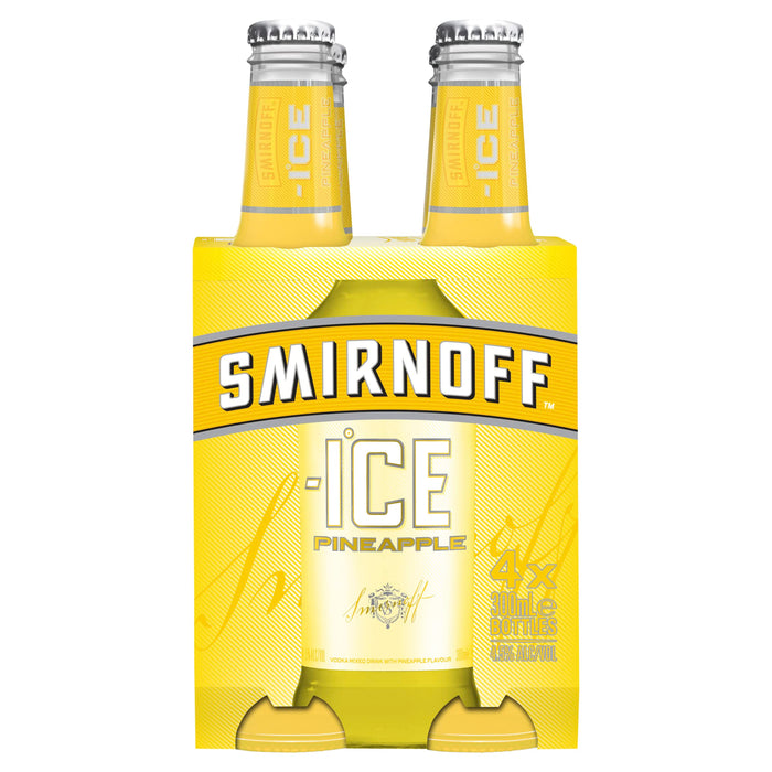 Smirnoff Red Ice Pineapple Flavored Vodka 300 ml (4 x Pack of 6)  Smirnoff