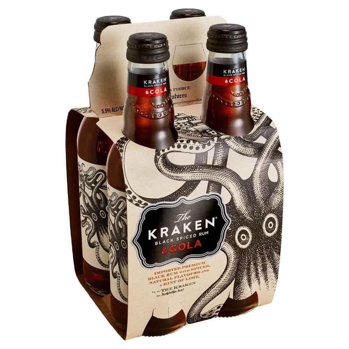 The Kraken Black Spiced Rum & Cola 330mL Rum Kraken