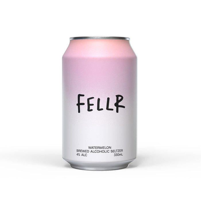 Fellr Watermelon Alcoholic Seltzer 330ml Cans 24 Pack  Fellr