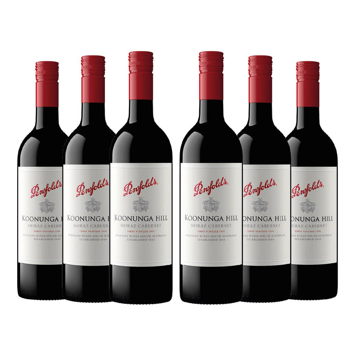 Koonunga Hill Shiraz Cabernet Wine, 750 ml (Pack Of 6)  Visit the Penfolds Store