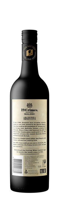19 Crimes Malbec Wine 750ml (Single Bottle), 750 ml  Visit the 19 Crimes Store