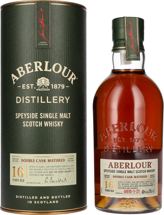 Aberlour 16 Year Old Double Cask Matured Single Malt Scotch Whisky 700mL  Aberlour