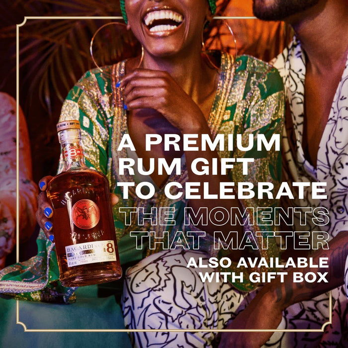 Bacardi 8 Year Old Reserva Ocho Premium Dark Rum 700ml  BACARDI