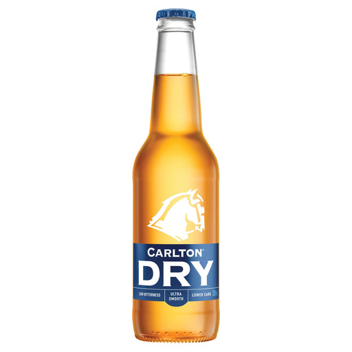 Carlton Dry Beer 48 x 375mL Bottles Beer Hello Drinks