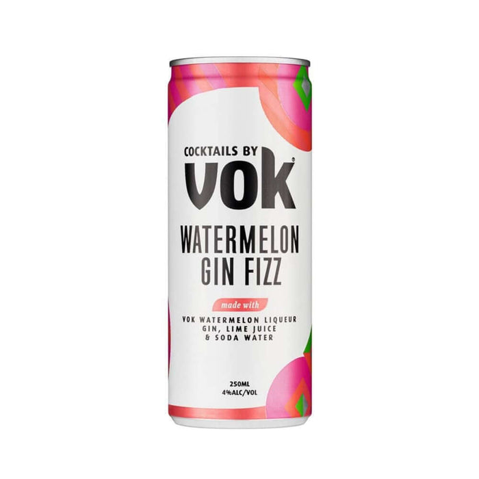 Cocktails By Vok Watermelon Gin Fizz 250ml Premix Gateway