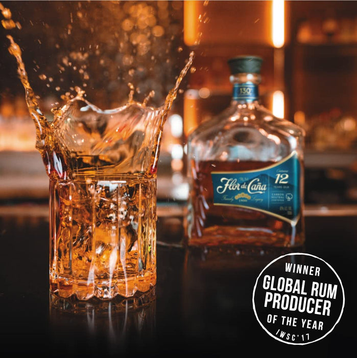 Flor De Cana 12 Years Old Rum, 700 ml  Flor De Cana