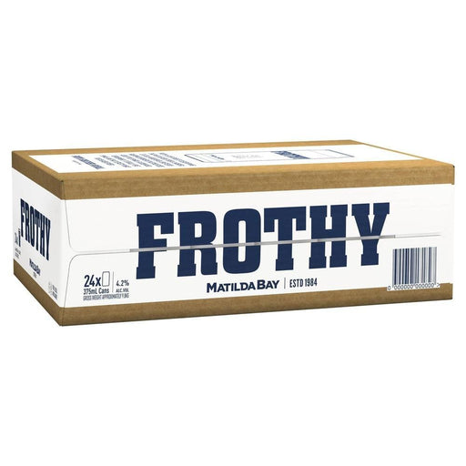 Frothy Beer 375ml Cans Beer Carlton United Breweries
