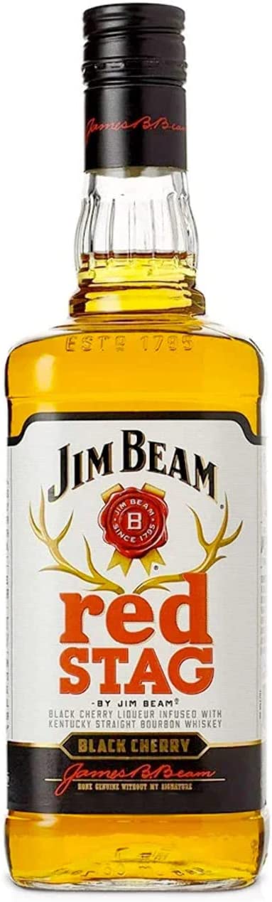 Jim Beam Red Stag Black Cherry Kentucky Bourbon Whiskey 1L  Jim Beam