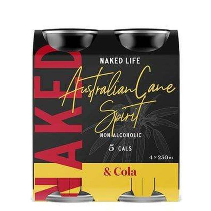 Naked Life Non-Alcoholic Australian Cane Spirit & Cola 250ml 24 Pack Non-Alcoholic Premix Gateway