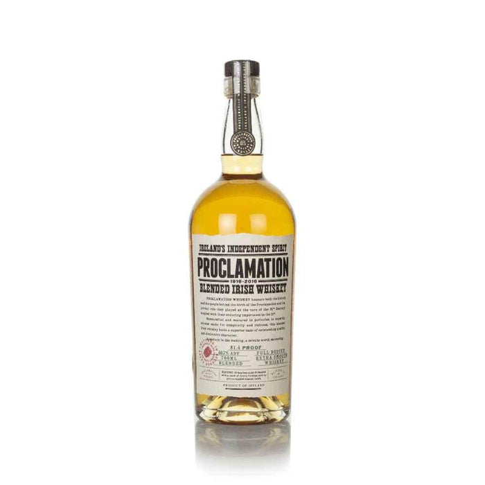 Proclamation Blended Irish Whiskey 700ml Whiskey Gateway