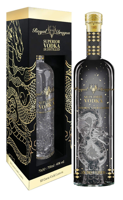 Royal Dragon Imperial Vodka Gift Box 700ml @ 40 % abv  Royal Dragon