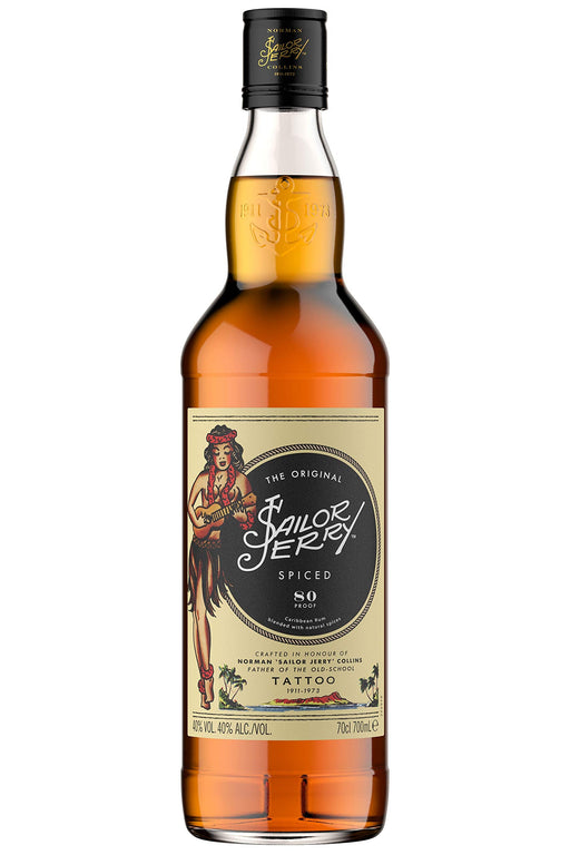Sailor Jerry Original Spiced Rum, 70cl  Sailor Jerry