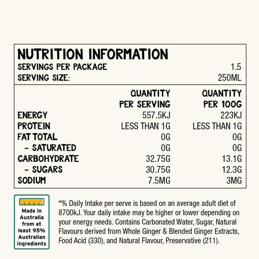 Saxby's Ginger Beer 8 Pack 375mL  Visit the Sax's Store