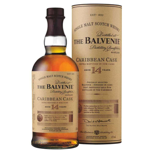 The Balvenie 14 Year Old Caribbean Cask Single Malt Scotch Whisky 700ml Scotch Whisky Gateway