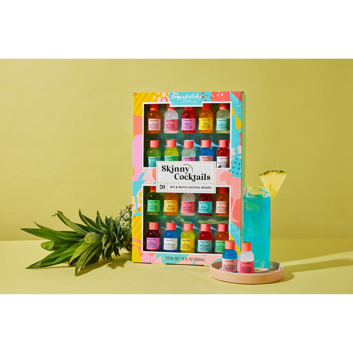 Thoughtfully Cocktails, Mix and Match Skinny Cocktail Mixers in Glass Bottles, Vegan and Vegetarian, Combine Two Bottles for a Delicious Sugar-Free Cocktail Mixer, Pack of 20 (Contains NO Alcohol)  Visit the Thoughtfully Store