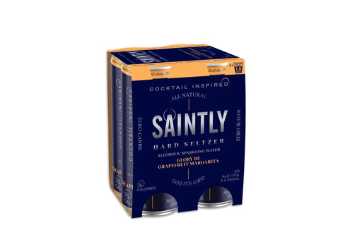 Saintly Seltzer Glory Be Grapefruit Margarita cans 250ml x 4  Saintly