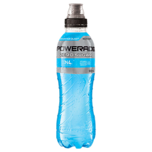 Powerade ION4 Mountain Blast Zero Sugar Sports Drink Multipck Sipper Cap Bottles 12 x 600mL  Visit the POWERADE Store